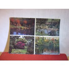 multiview, MARWOOD HILL GARDENS, BARNSTAPLE, DEVON unused postcard =