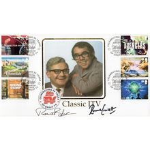 Ronnie Barker & Corbett The Two Ronnies DOUBLE Hand Signed FDC