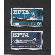 GB.European Free Trade Association set of 2.Phosphor Issue.Fine Used.Jul25