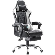 Homall Gaming Chair, Computer Chair with Footrest and Massage Lumbar Support, Er
