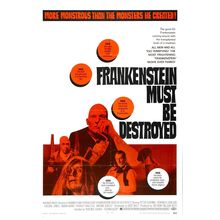 Frankenstein Must Be Destroyed (1970)_1 Movie Film Poster Canvas iconic design