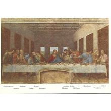Art LEONARDO DA VINCI "The Last Supper" Postcard (2088)