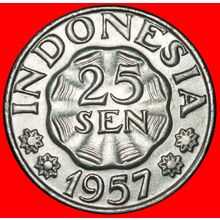 ⰆGOLDEN EAGLE 1955-1957:INDONESIA★25 SEN 1957 SOLAR ECLIPSE★LOW START★NO RESERVE