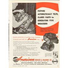 american broach machine company 1953 sundstrand tool tilts vintage ad