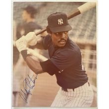 Andre Robertson Signed Autographed Glossy 8x10 Photo New York Yankees