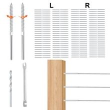 102 Pack Cable Railing Swage Threaded Stud Tension End Fitting Terminal for ...