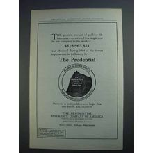 1915 Prudential Insurance Ad - The Greatest Amount