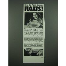 1938 Du Pont Sponge Ad - New Du Pont Sponge Floats