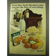 1971 Mrs. Paul's Deviled Crabs Ad - Best of Everything