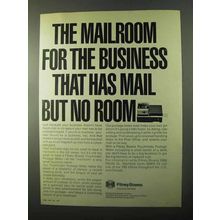 1971 Pitney-Bowes Touchmatic Postage Meter Ad - No room