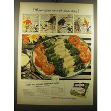 1950 Birds Eye Broccoli Ad - recipe for Birds Eye Autumn Vegetable Plate