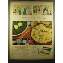 1950 Birds Eye Spinach Ad - Recipe for Lenten-Lunch Casserole