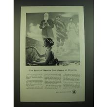 1956 Bell Telephone System Ad - The spirt of service that keeps on growing