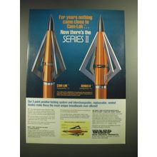 1985 Wasp Cam-Lok and Series II Broadheads Ad - For years nothing came close