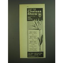 1968 The Royal Horticultural Society Ad - Visit the Chelsea Show