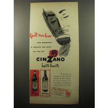 1950 Cinzano Vermouth Ad - You'll never know