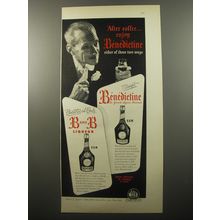 1950 D.O.M. Benedictine and B and B Liqueur Ad - After coffee.. enjoy