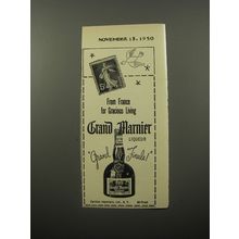 1950 Grand Marnier Liqueur Ad - From France for Gracious Living