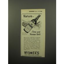 1950 Widmer's Port Ad - Nature - time and Human Skill