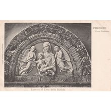 Firenze Lunetta Di Luca Della Robbia Antique Postcard
