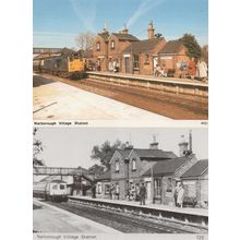 Narborough Village Train Railway Station Leicester 2x Postcard s