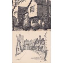 Canonfylde Stebbing Green Braintree Painting 2x Postcard