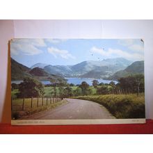 ULLSWATER FROM PARK BROW, CUMBRIA used vintage postcard. by Jarrold 1956 pm =