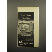 1956 Magnavox Videorama Television Ad - World's finest television