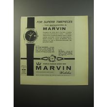 1955 Marvin Watches Ad - The Flying Dutchman and The Bahia