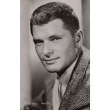Dewey Martin 1956 Paramount Films French Paris RPC Postcard