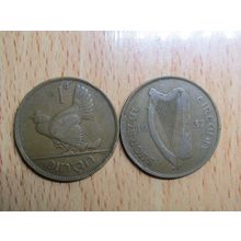 Ireland 1937 1d Penny Coin