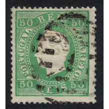 Portugal 'King Carlos' 50 Reis Green 1879 Canc SG#115 MI#39x