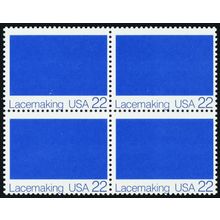 2354b, Mint NH 22¢ - White Color Omitted Error Block -*- Stuart Katz