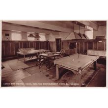Billiard Table at Merlynn Convalescent Home Eastbourne Sussex Postcard