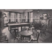 Billiard Room Bexhill On Sea Sussex Convalescent Home Old Postcard