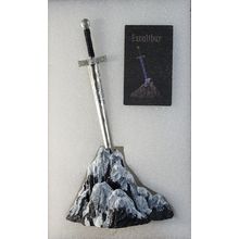 2 Oz Silver Collectible 2025 King Arthur Sword In Stone Excalibur # 187 Of 498