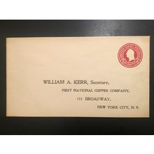 ICOLLECTZONE US U429d VF Unused Advertising Return NY Cover (E800)