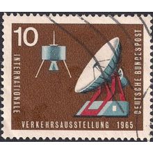 GERMANY, SPACE, Satellite Transport Location, brown 1965, 40Pf, #2