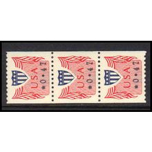 CVP31 47c Shield Very Fine MNH Dry Gum Strip of 3 PA5234