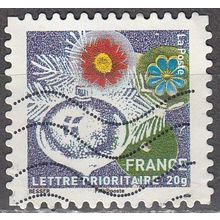 France 2010 Michel 4997 O Cote (2015) 0.60 € Noël Boule argentée