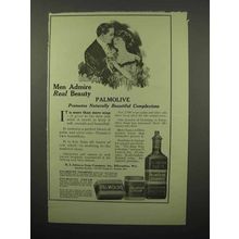 1913 Palmolive Soap, Cream, Shampoo Ad - Men Admire