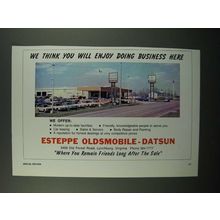 1976 Esteppe Oldsmobile - Datsun Ad - You Will Enjoy