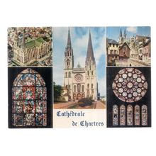 multiview, CATHEDRALE DE CHARTRES, FRANCE unused postcard. Eure-et-Loir #