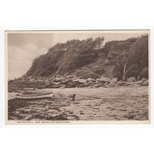 Waterfall and Beach Maidencombe Postcard Devon