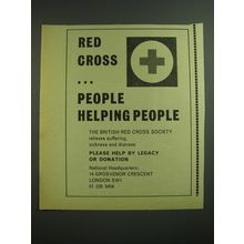 1969 British Red Cross Society Ad - People Helping People