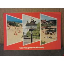 multiview, HEMSBY, NORFOLK. used postcard 1981 pm =