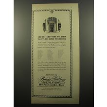 1950 Brooks Brothers Clothing Ad - Brooks Brothers to visit thirty-one cities