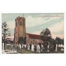 Parish Church Thorpe-le-Soken Postcard Essex