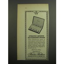 1952 Brooks Brothers Spoons Ad - Attractive imported old-fashioned spoons