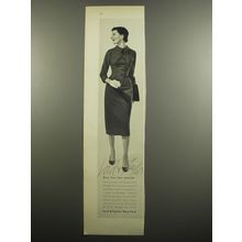 1955 Lord & Taylor Suit-Dress Ad - One for the World